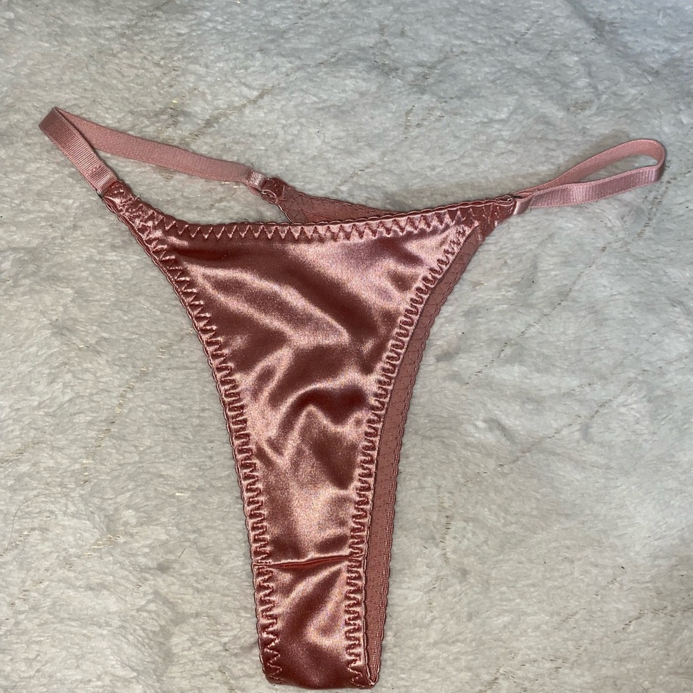 Silky Pink Thong